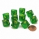 Chessex Ten D10 Sets - Borealis Maple Green/yellow