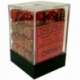 Chessex Signature 12mm d6 with pips Dice Blocks (36 Dice) - Scarab Scarlet w/gold