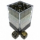 Chessex Signature 12mm d6 with pips Dice Blocks (36 Dice) - Leaf Black Gold w/silver