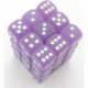 Chessex Signature 12mm d6 with pips Dice Blocks (36 Dice) - Frosted Polyheral Purple/white