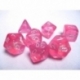 Chessex Borealis Poliédrico Pink/silver Luminary 7-Die Set