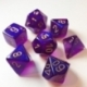 Chessex Borealis Poliédrico Royal Purple/gold Luminary Juego de 7 dados