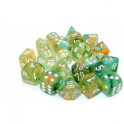 Chessex 7 Die Sets - Nebula TM Spring/white Luminary 7-Die Set