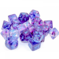Chessex 16mm d6 Blocks - Nebula TM 16mm d6 Nocturnal/blue Luminary Dice Block (12 dados)