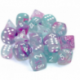 Chessex 12mm d6 Blocks - Nebula TM 12mm d6 Wisteria/white Luminary Dice Block (36 dice)