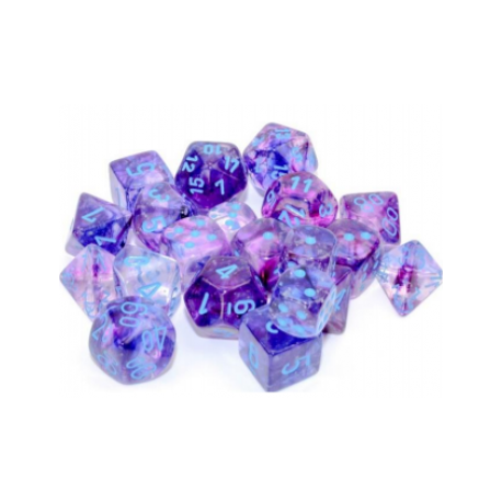 Chessex 12mm d6 Blocks - Nebula TM 12mm d6 Nocturnal/blue Luminary Dice Block (36 dados)