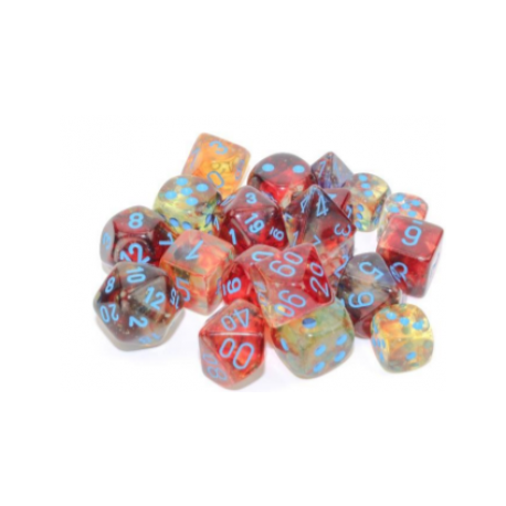 Chessex 12mm d6 Blocks - Nebula TM 12mm d6 Primary/blue Luminary Dice Block (36 dice)