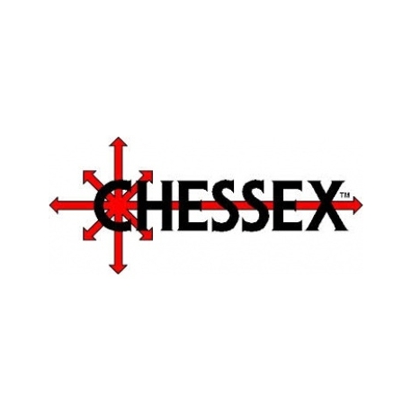 Chessex Lab Dice - Gemini:16mm d6 Black-White/pink Dice Block (12 dice)