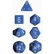 Chessex Opaque Polyhedral 7-Die Sets - Light Blue w/white
