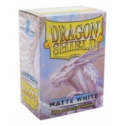 Matte Dragon Shield White Case (100)