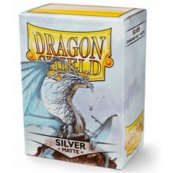 Matte Dragon Shield Silver Case (100)