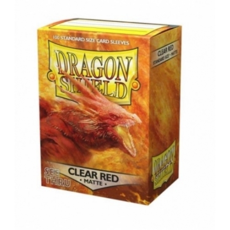 Funda Mate Dragon Shield Clear Red (100)