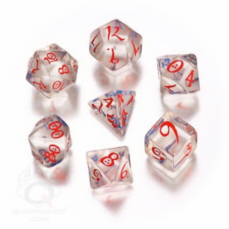 Qw Classic Rpg Dice Set Transparent (7)