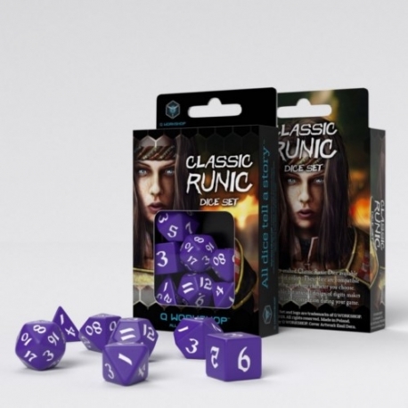 Qw Purple And White Runic Dice Box (7)