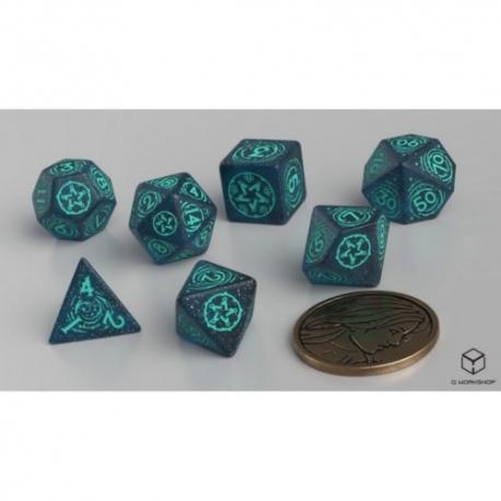 Qw Caja Dados + Moneda The Witcher Sorcerer (7)