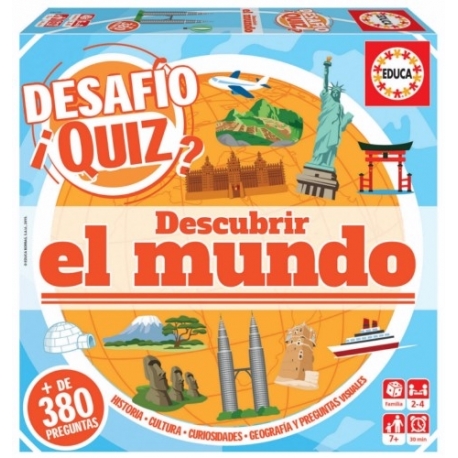 Juego Didáctico Quiz Preguntas Descubrir El Mundo