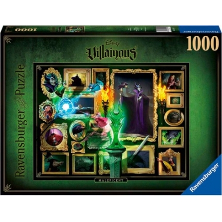 Puzle 1000 Disney Villanos Maléfica