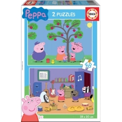 Puzle 2 X 48 Peppa Pig