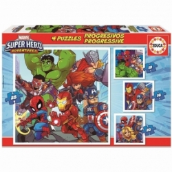 Progressive Puzzle Marvel Superheroes