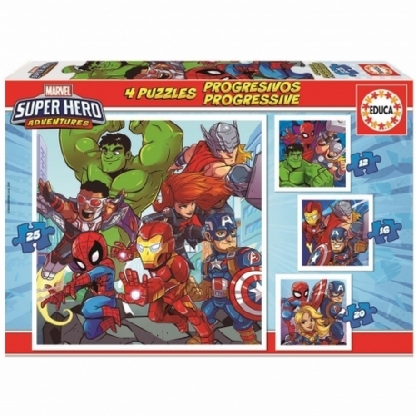 Progressive Puzzle Marvel Superheroes