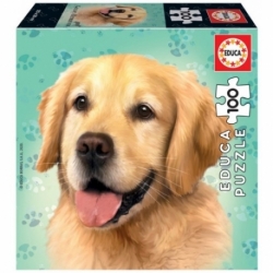 Puzzle 100 Golden Retriever Dog 20 X 28