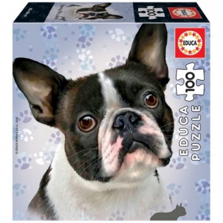 Puzzle 100 French Bulldog Dog 20 X 28