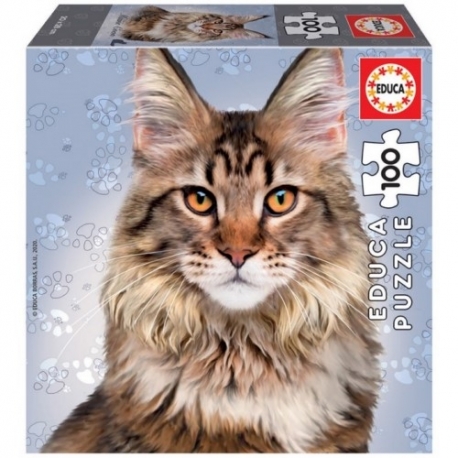 Puzle 100 Gato Maine Coon 20 X 28