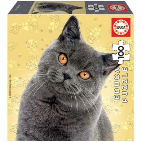 Puzzle 100 British Shorthair Cat 20 X 28