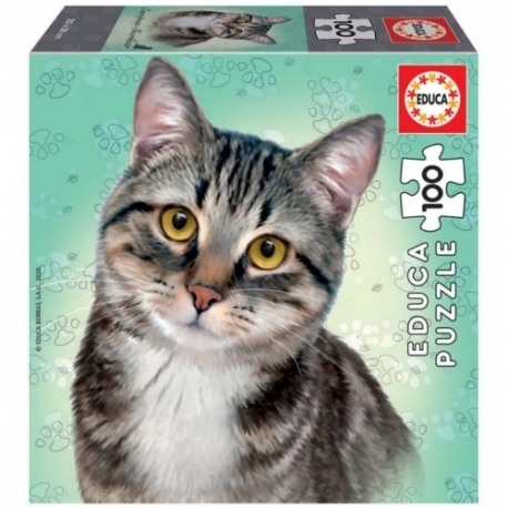 Puzzle 100 European Short Hair Cat 20 X 28