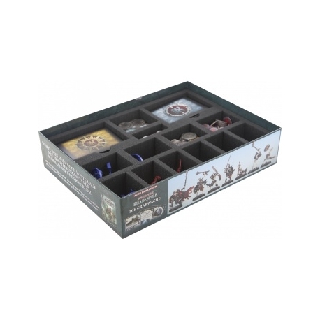 Feldherr foam tray set for Warhammer Underworlds: Shadespire - core game box