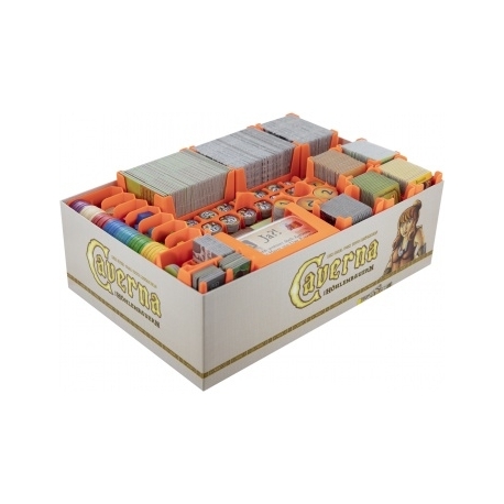 Feldherr organizer for Caverna: The Cave Builders - board game box