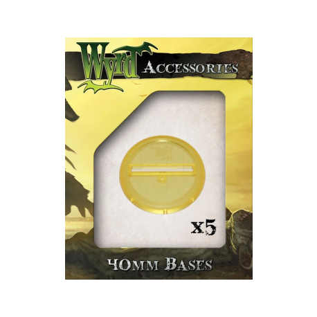 Gold 40mm Translucent Bases (5 pack)