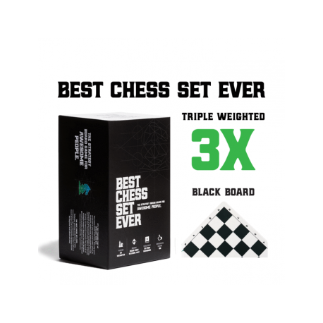 Best Chess Set Ever (Black Board) (Inglés)