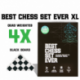 Best Chess Set Ever XL (Black Board) (Inglés)