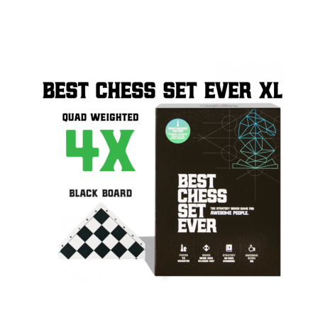 Best Chess Set Ever XL (Black Board) (Inglés)