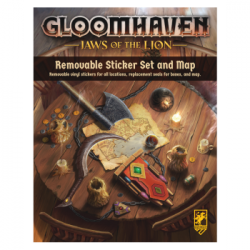 Gloomhaven: Jaws of the Lion Removable Sticker Set & Map - EN