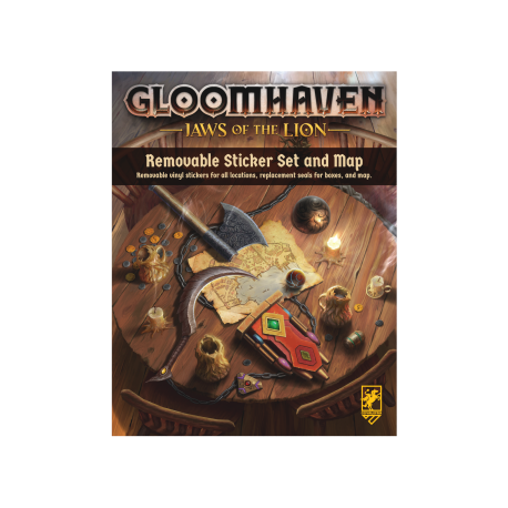 Gloomhaven: Jaws of the Lion Removable Sticker Set & Map - EN
