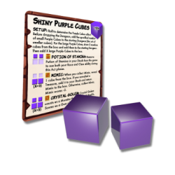 Dungeon Drop - Shiny Purple Cubes