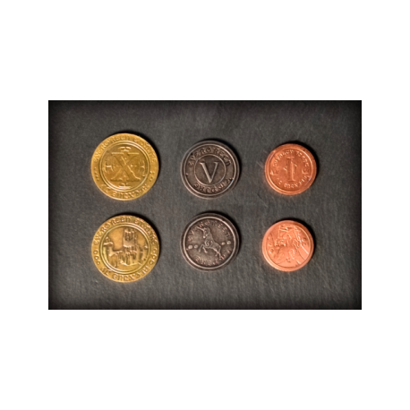Set of 50 Metal Medieval Coins
