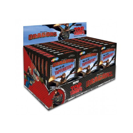 Top Trumps - Mini Dragons Tuck Box Display (24 Stück) (Alemán)