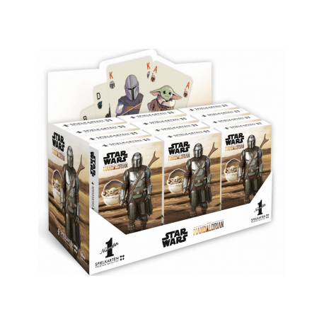 Number 1 Spielkarten - Mandalorian Baby Yoda im Display (12) (Alemán)