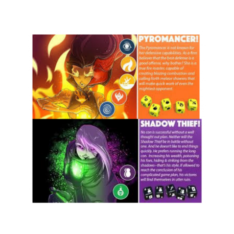 Dice Throne S1R Box 3 Pyromancer v Shadow Thief (Inglés)