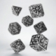 Forest 3D White & black Dice Set (7)