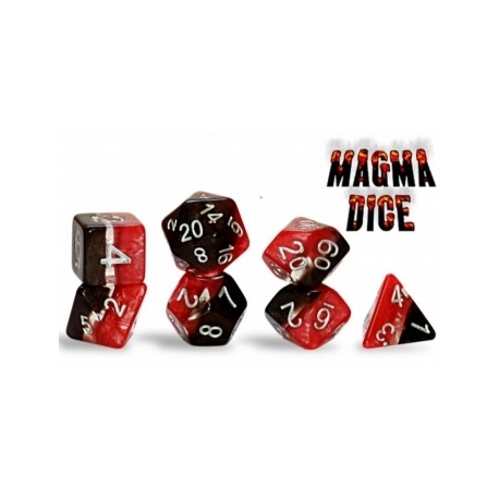 Supernova Dice Magma (7 Dice Set)