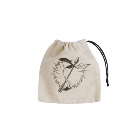 Elvish Beige & black Basic Dice Bag