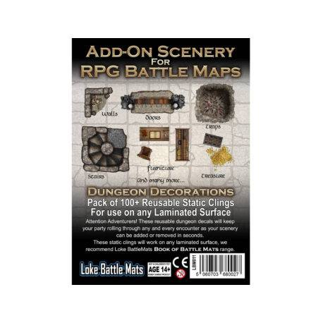 Add-On Scenery for RPG Maps - Dungeon Decorations - EN