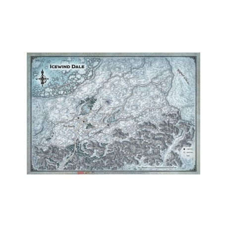 D&D Icewind Dale: Icewind Dale - Map (31x21")"