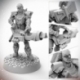 Starfinder Half-Orc Soldier miniature - EN