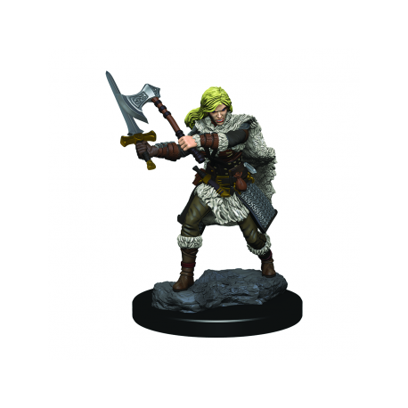D&D Icons of the Realms Premium Figures: Human Female Barbarian (6 Units)