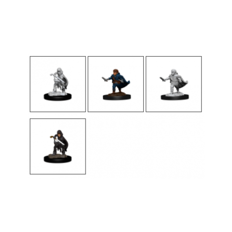 D&D Nolzur's Marvelous Miniatures - Halfling Rogue Male (6 Units)